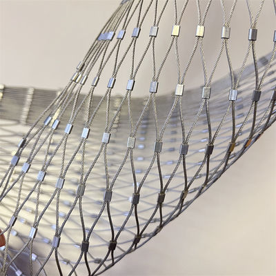 Good price 7x7 Structure Stainless Steel Wire Rope Mesh Railing SUS304 316 online