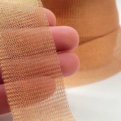 Good price 0.18Mm Copper Knitted Wire Mesh Rolls 5 Inch Width And 32 Ft Length online