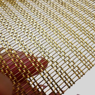 Good price Glass Laminated Brass Mesh Fabric online