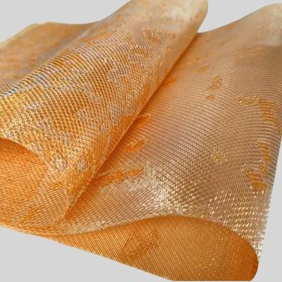 Good price Glass Laminted Bronze Metal Textile Fabric 4000mm Max Width online