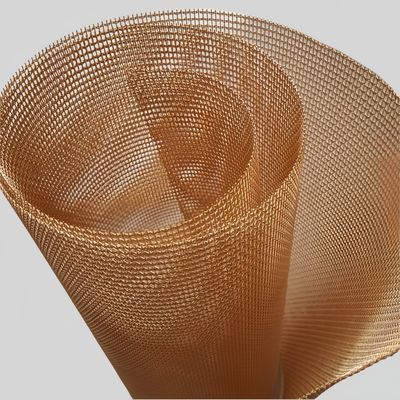 Good price Phosphorized Copper Glass Laminated Wire Mesh 1.5mm For Space Divider online