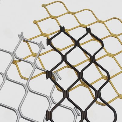 Good price 6061 6063 Aluminum Diamond Grille Security Screen Powder Coating / Oxidation online