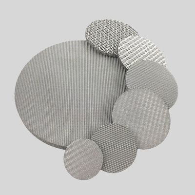 Sintered Wire Mesh Discs Filter 1-5mm 1-300 Micron