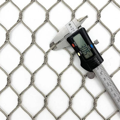 3.0 Mm 38 X 38 Mm Stainless Steel Cable Mesh For Safety Protection