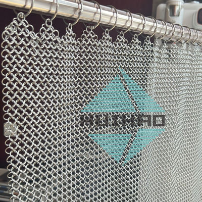 Good price Stainless Steel 316l Chainmail Fireplace Screen Customized Easy To Be Hanged online