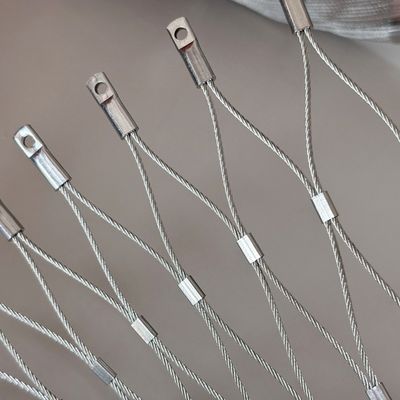 High Strength 1mm-6mm 304 Stainless Steel Rope Net For Tensile Architectural Projects